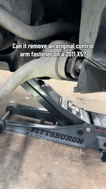 Yes! Can it remove the control arm itself? Maybe if you use it as a hammer 😂 #tools #mechanic #cars #bmw #fyp 