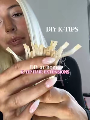 I’m kind of crazy for this but oh well 🎀💕🫶🏼 plz ignore the spray tan thank u #HairExtensions #DIY #KTipHairExtensions #ktips #tutorial  