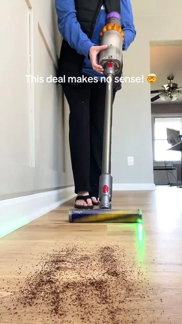 The Dyson v15 is marked way down from QVC! This is a steal! #dyson #vacuum #cleantok @QVC, Inc 