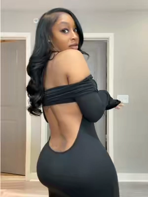 The back of this dress is everything #maxidress #openbackdress 