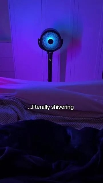 Cooold🥶Like sleeping in Alaska😴#sleephacks #sleeping #sleep #goodsleep #fan #towerfan #sleephack 