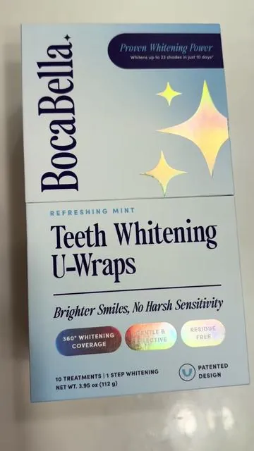Absolutely hands down the easiest, mess free, and gentle whitening system I have ever used. I easily was able to get ready for my day while these stayed on my teeth the entire time. There was no slipping, gross residue or weird taste. Highly reccomend!!! @BocaBella  #teethwhitening #teethwhiteningstrips #whiterteeth #selfcare 