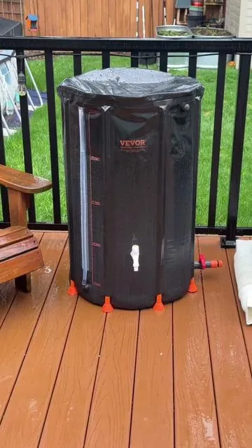 I will be purchasing a second one so that I can fill two during rainy season. My indoor plants seem to grow much faster using rain water as opposed to water from the faucet. #rainbarrel #rainbarreltok #preppertok #preppersoftiktok #gardeninghacks 