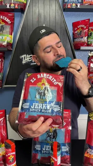 El Ranchitos Top Sellers 2 oz give them a Try! 😮‍💨🔥 #elranchitojerky #spicyred #blazing #spicyblue #jerky @El Ranchito Jerky 