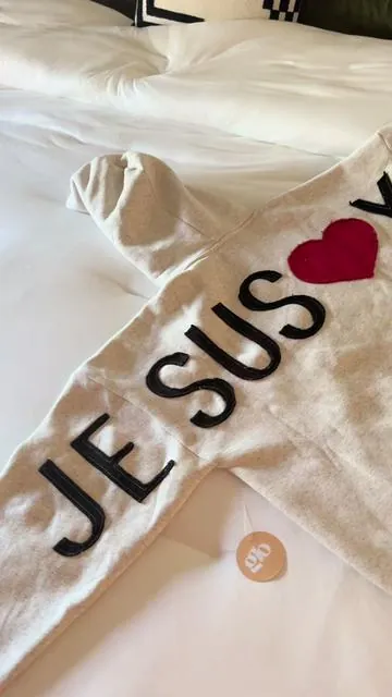 NEW DROP ALERT!! The viral Christian hoodies did it again! Jesus Loves You Patchwork hoodies so gooooood! #glohoodies #hoodies #christianhoodies 