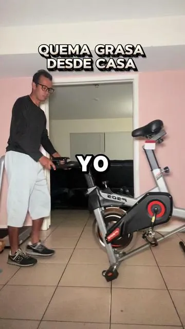 Quema grasa desde casa con esta bicicleta estática #static #ejerciciosencasa #quemagrasa #ejercicio 
