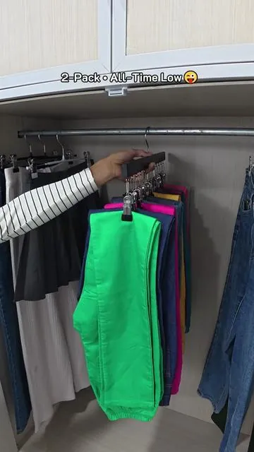 This Wooden Organizer Is Insanely Spacious🤩#jeans #yoga #hanger #tiktok #fyp 