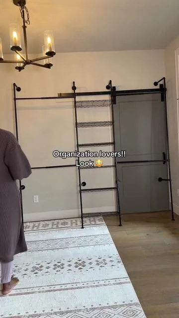 This clothing rack will save so much space!  #clothingrack #clothesrack #smallspacesolutions #tiktokshopcreatorpicks #organizer 