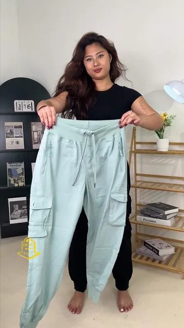 I could live in these cargo pants and I’m gonna need them in every color! #comfy #cargopants #ysento #TiktokShopSpringGlowUp #plussizefashion 