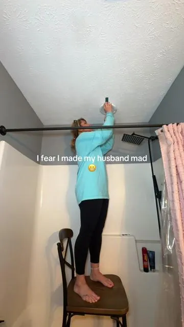 Oopsie sorry hunny guess I didn’t need your help. #ceilinglights #magnetic #bathroomlighting #magneticlight #tiktokshopcreatorpicks 
