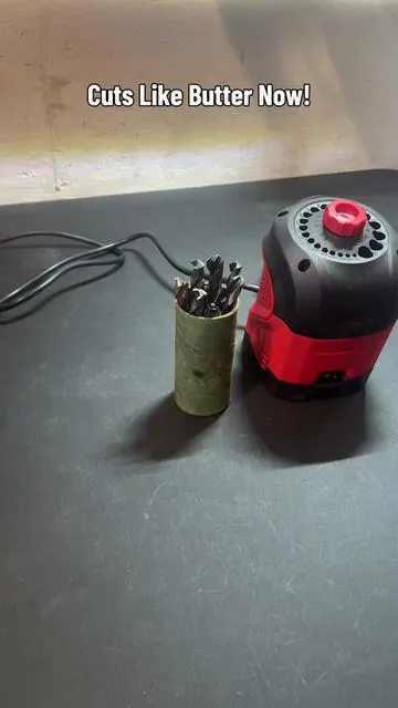 I always thought drillbit sharpeners were super expensive, but not this one! #tiktokshopjumpstartsale #drillbit #drillbits #drillbitsharpener #powertools 