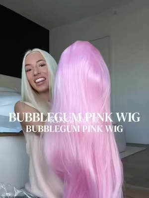 living out my 2016 kylie jenner fantasy 🦄🎀🩷#wig #pinkhair #pinkwig #syntheticwig #lacefrontwig 