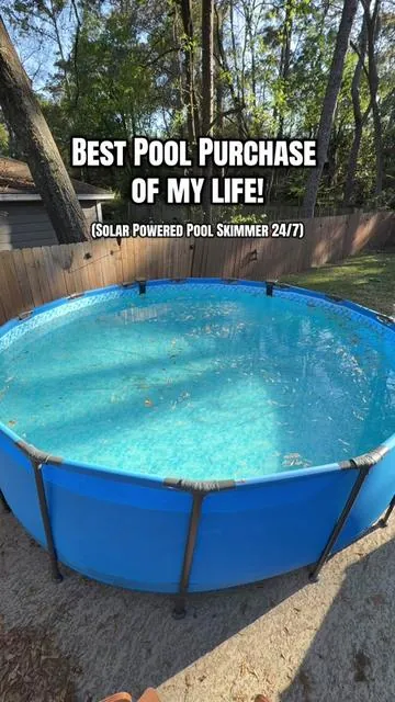 Easiest decision of my life is getting one of these! 🌊🤖#poolskimmer #poolcleaning #poolvacuum #tiktokshopspringglowup #abovegroundpool 
