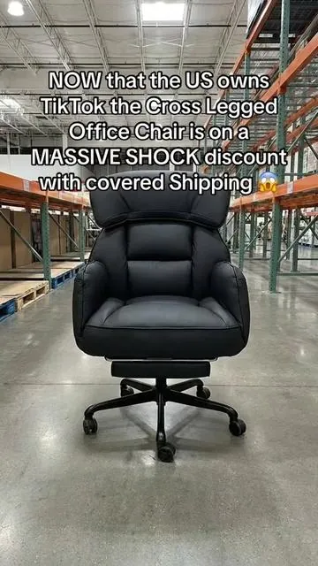 Cross Legged Office Chair #tiktokshopstockup #tiktokshopspringglowup #tiktokshopcreatorpicks 