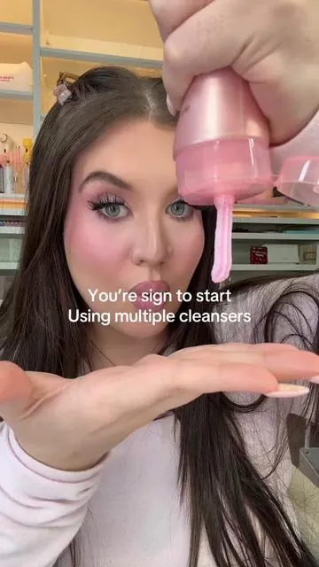 Your sign start using multiple cleansing foams for all your skin concerns! @@medicube global##medicube##koreanskincare##facewash##tiktokshopspringglowup