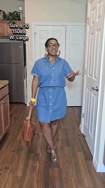 Denim dress #denim #denimdress #fypシ #dressoutfit #dress 