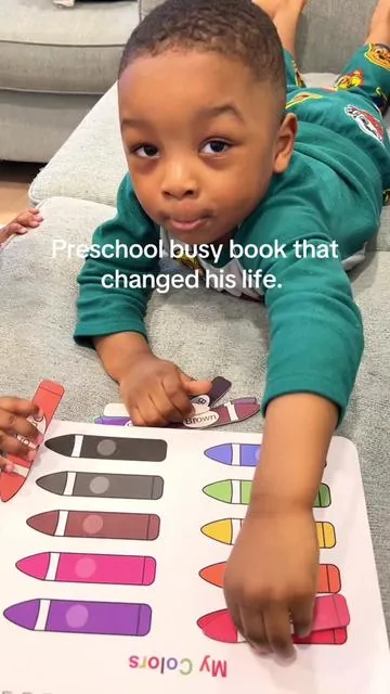 This book changed my son’s life for good, he is so untuned with this that I catch him daily studying, creating, tracing and coloring. This is just what we need to prepare him for PreK this summer. If you have a toddler I will say start now, they will keep surprising you with how fast they learn.#montessori #busybook #preschoolbooks #toddlersoftiktok #tiktokshop 