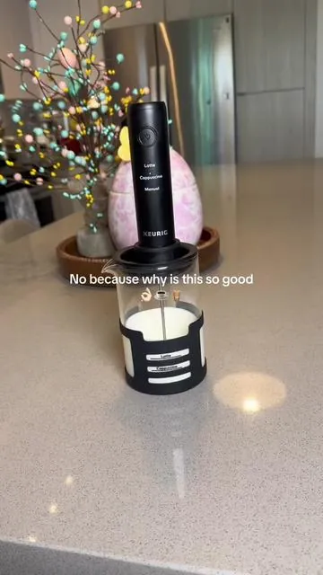 This Keurig frother is making my coffee taste way better lately 👀 The easiest way to upgrade your at-home coffee while it’s on sale right now. #keurigfrother  #tiktokmademebuyit #coffeemusthave #milkfrother   #tiktokshopcreatorpicks