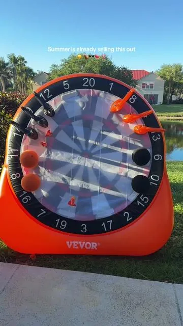 This yard game made our backyard so much fun 🎯 #yardgames #backyardfun #summermusthaves #outdoorfun #bbq 