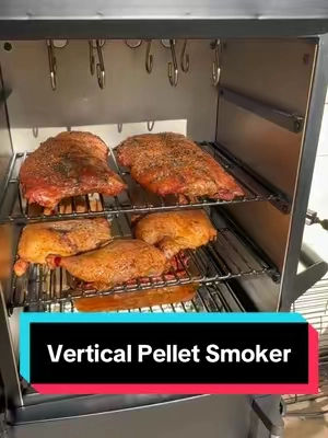 Backyard BBQ Cheat Code Right Here!🔥  MBY Vertical Pellet Smoker with Cover & Meat Probe 4-Rack Electric BBQ Grill 616 sq in Cooking Space Digital LED Temperature Control #pelletsmoker, #outdoorcooking, #bbq, #tiktokshopcreatorpicks, #tiktokshopspringglowup 