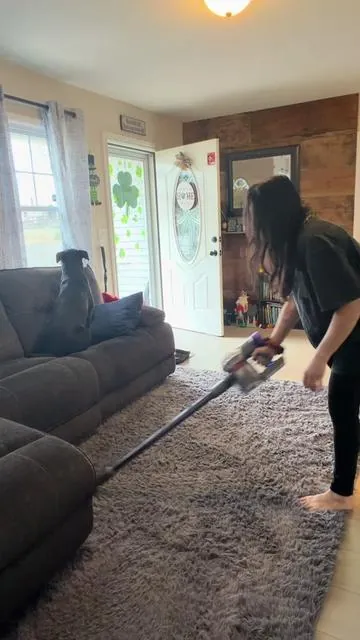 This has truly been the best vacuum I’ve ever had. I have gone through so many different vacuums, but this one is finally here to stay! #dyson #cleaningtiktok #clean #cleantok #cleaning 