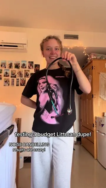 I am not promoting this lightly I am genuinely so happy! I can really only hear my heartbeat and there is no distractions from the background! #nursingstudent #nursingschool #healthcare #stethoscope #littmannstethoscope 