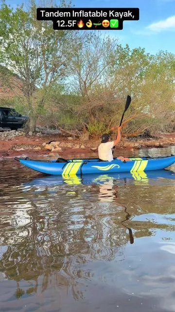 ✅🔥🛶😍👌 Tandem Inflatable Kayak, 12.5F🔥😍👌🛶✅ #kayak #tandem #inflatable #verano #foryoupage 