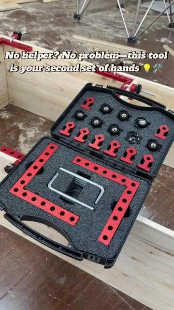 Woodworking alone? These 90° positioning squares act like a second set of hands—perfect angles every time, grab yours before they sell out! 🔥🛠️ #Woodworking #DIYTools #CarpenterLife #GarageProjects #ToolTok 