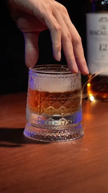 One sip, and I ease up.🧊🥃🎵#Tipsy #WhiskeyGlass #Whiskey #cup #drink #glass #relax 