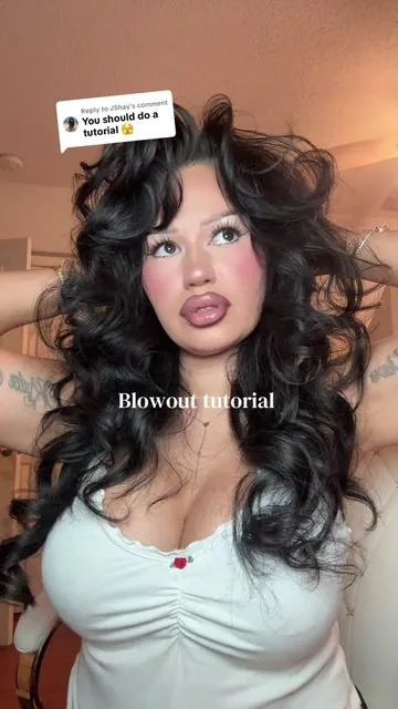 Replying to @JShay #hairtutorial #blowoutturorial #blowouthairstyles 