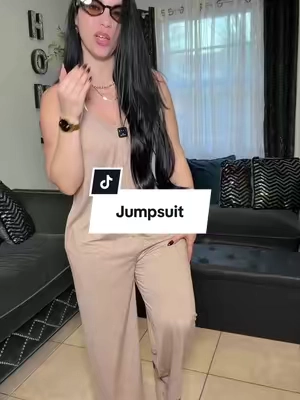 Women's Plain Ruched Pocket Backless Baggy Chic Cami Jumpsuit, Casual Adjustable Strap Wide Leg Jumpsuit Overalls for Daily Wear, Ladies Clothes for All Seasons #tiktokshopcreatorspicks #springglowup #refreshedlook #jumpsuits #springsale 