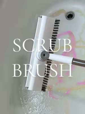 Whoever invented this scrub brush is a GENIUS 🫧🥹 #scrubbrush #cleaninghacks #cleanwithme #sudsycleaning #CleanTok 
