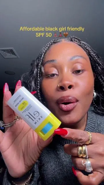 @e.l.f. Cosmetics #sunscreen #blackgirlsunscreen #TikTokShopSpringGlowUp #glassskin #spf50 