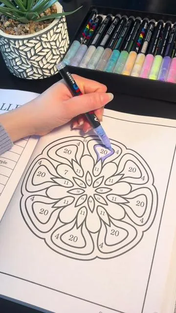 Relaxing time ✨🧘🏻‍♀️#fyp #viral #paratii #colorbynumber #coloringbook 
