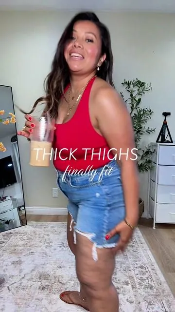 The way these fit my thighs?? illegal 😮🔥 No digging, no fighting to sit down...just soft, stretchy perfection. #fashionnova #shorts #summershorts #tiktokshopspringglowup #tiktokshopcreatorpicks 