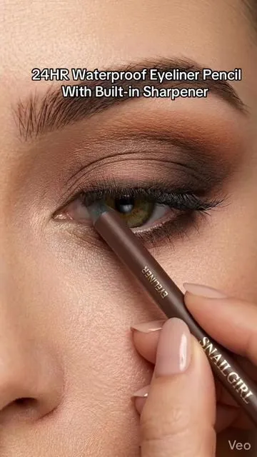 This 24-hour waterproof liner has a built-in sharpener and stays put through anything❤️‍🔥❤️‍🔥❤️‍🔥#eyeliner #eyelinertutorial #waterproof #eyelinerpencil #beauty