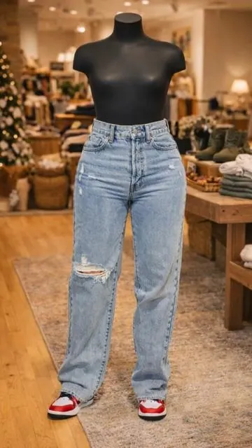 Topanga 90's Ripped Straight L #twopieceset #casualoutfits #OOTD #tiktokshop #gym 