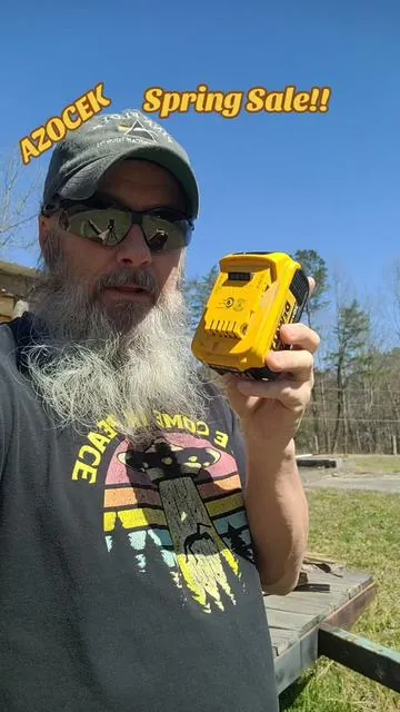 Azocek has one of the most powerfull portable power inverters that i have found yet..220 watts and at a great deal right now.. #dewalt #powerinverter #portablecharger #power #tools 