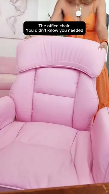 If you sit cross-legged in your chair… this is the upgrade you didn’t know you needed 😮‍🔥 The Dowinx cross-legged chair in pink is wide, cushioned, and designed so you can actually sit comfortably however you want — cross-legged, tucked in, or upright. Perfect for WFH days, long editing sessions, or cozy desk setups. It’s supportive but still soft, and the pink color makes your whole workspace feel aesthetic and put together. If your current chair has you shifting every 5 minutes… this will change that. ⚡ These sell out fast, so click the orange cart below before it’s gone. #PinkChair #WFHSetup #DeskSetup #WorkFromHome #TikTokShopHome