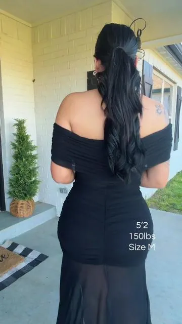 Its the perfect dress wearing size M @OYS_US never disappoints #tiktokshopspringglowup #partyguestdress 