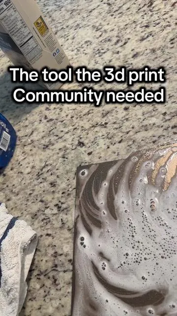 Stop fighting bad adhesion—this is the easiest way to get your build plates perfectly clean every time. If your first layer isn’t sticking or your prints keep failing, your plate is probably the problem, not your settings. A quick clean removes oils, residue, and leftover adhesive so your filament actually bonds like it should. I use this between prints and it keeps my beds consistent across PETG, PLA, and more without damaging the surface. Cleaner plate = better adhesion, cleaner prints, and way less wasted time. #3DPrinting #3DPrinterTips #FirstLayerFix #BedAdhesion #3DPrintLife