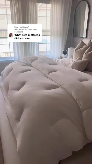Replying to @Shabe’ (Motherhood+Lifestyle) soft squishy and thee best sleep 💤 The mattress topper give it some inches too💤☁️ @Mellow Sleep  #mellow #mellowsleep #cloudlayertopper #mattresstopper #bedding 