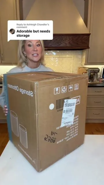 Replying to @Ashleigh Chandler here’s a great Storage Ottoman option for dorm rooms and the price is INSANE 🤯Comment “WHITE OTTOMAN” for the 🔗 #ottoman #dorm #dormdecor #dormhaul #dormroom 