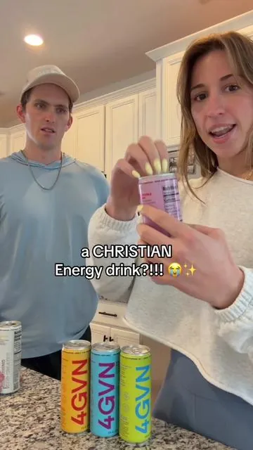 such a creative idea for an energy drink and they actually taste amazing!! Love how each can has a little piece of the Bible on it 🫶🏼🥹 #4gvn #energydrink #christiantiktok #zerosugarenergy #JesusLovesYou 