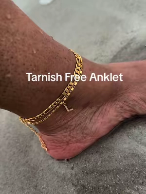 Tarnish free gold anklet #anklet #anklets #gania #jewlery #goldanklet 