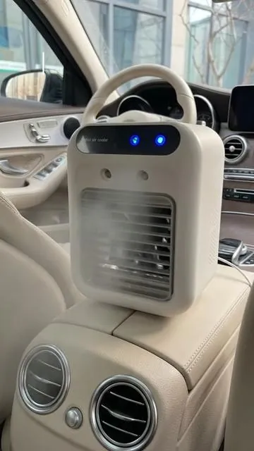 Why go broke trying to fix your car A/C #MiniAirConditioner #PortableAirCooler #RoomCoolingHack #USBRechargeableFan #tiktokshopspringglowup
