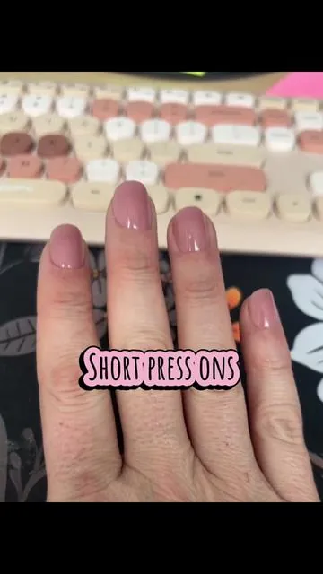These press on nails look so natural they are strong, beautiful, and truly extra short 