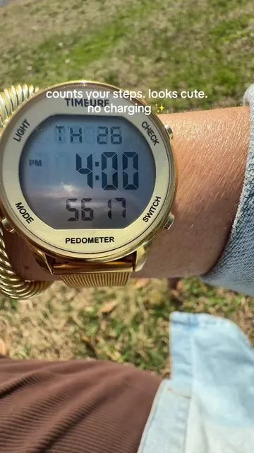 #watch #pedometerwatch #goldwatch #stepcounter 