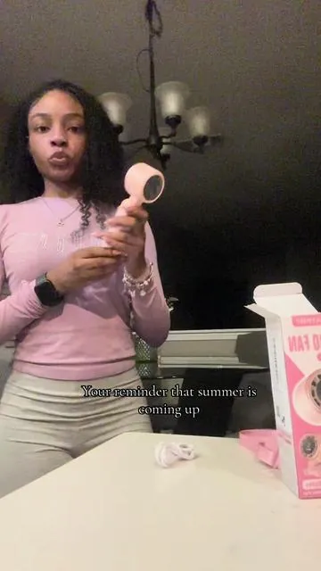 No words needed.😂 #handheldfan #summer #contentcreator 