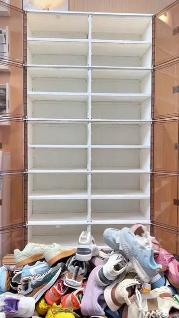 Your house will be neater and cleaner with this shoe cabinet.#shoecabinet #shoerackorganizer #tiktokshopus 